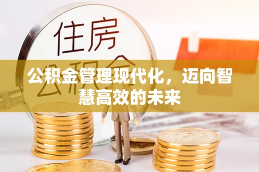 上虞公积金管理现代化，迈向智慧高效的未来