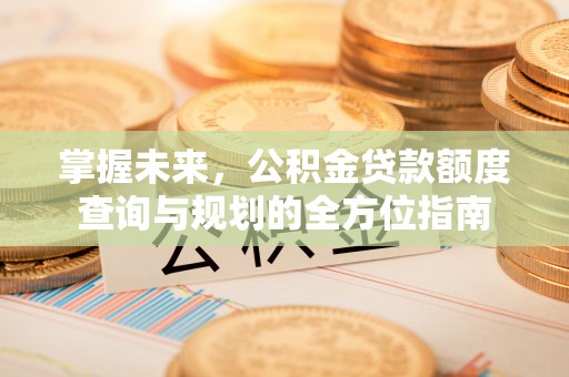 上虞掌握未来，公积金贷款额度查询与规划的全方位指南